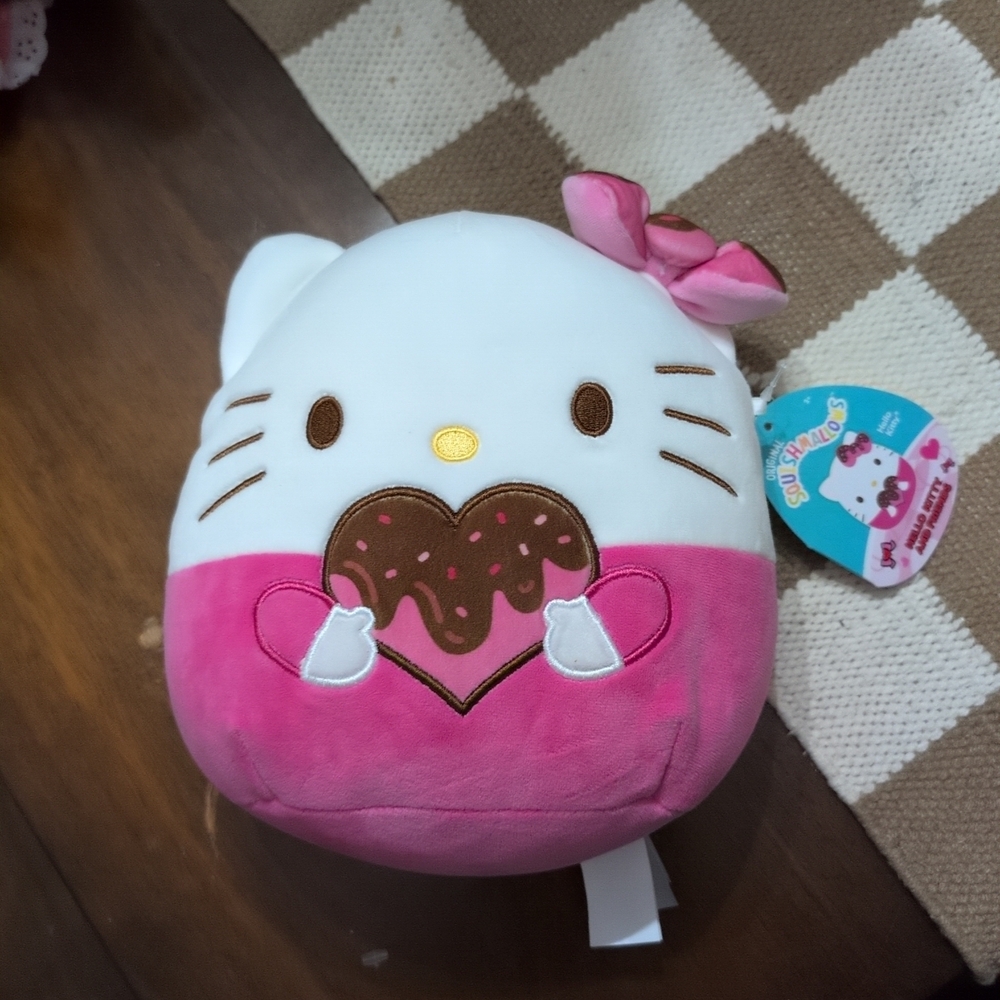 Squishmallows Plush Sanrio Hello Kitty Valentines 2024 Hello Kitty 8" NWT